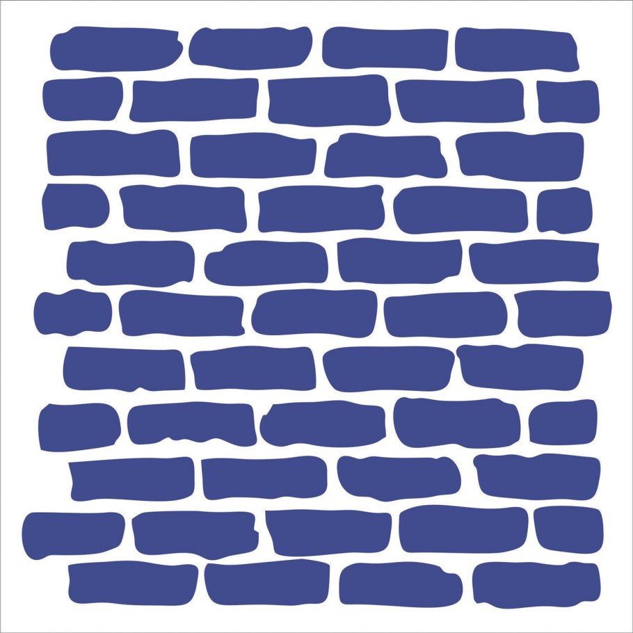 Трафарет кирпичики