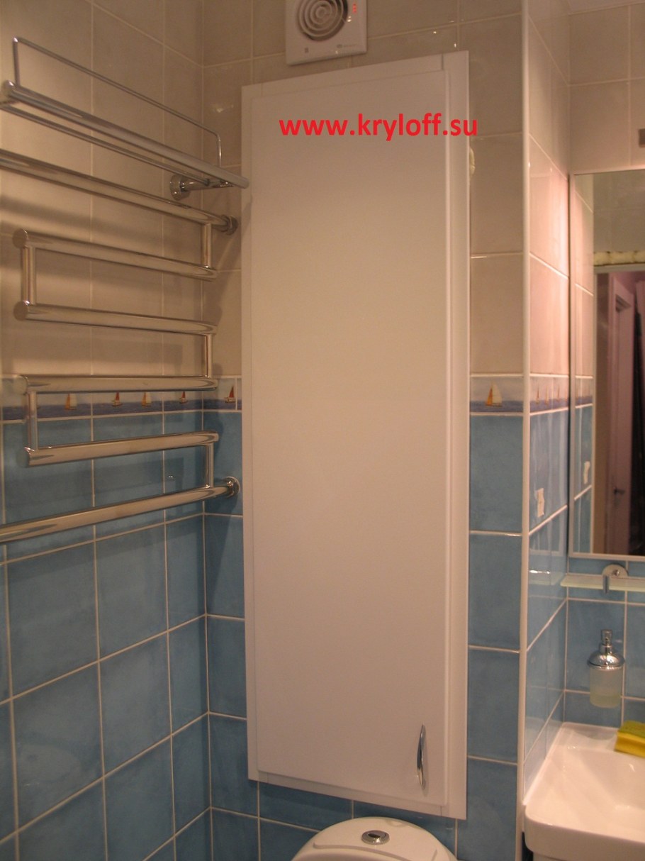 Короб для сантехнических труб в ванной