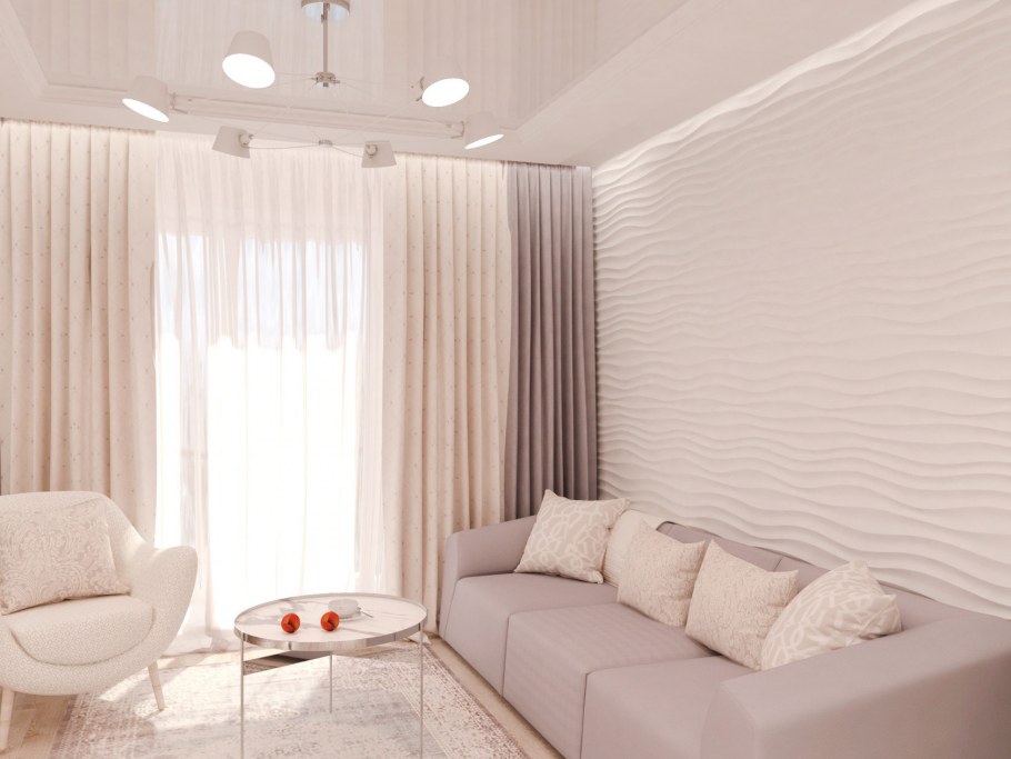 Гостиная в бронзовых тонах