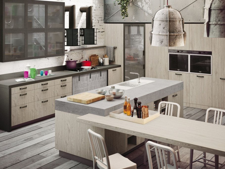 Кухня Виват лофт капучино