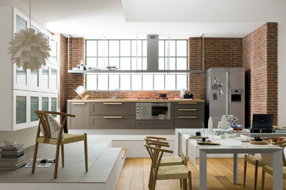 Кухня цвета капучино в интерьере