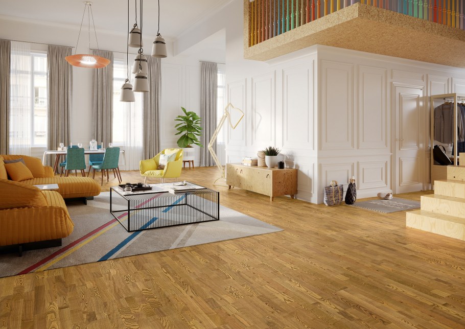 Паркетная доска Barlinek Family ясень Cognac