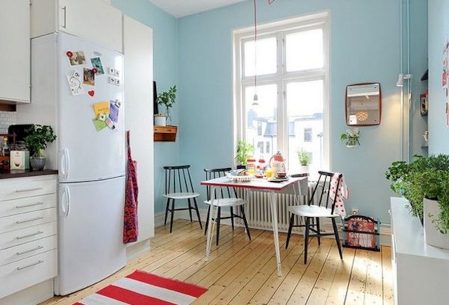 Кухня в скандинавском стиле цветная