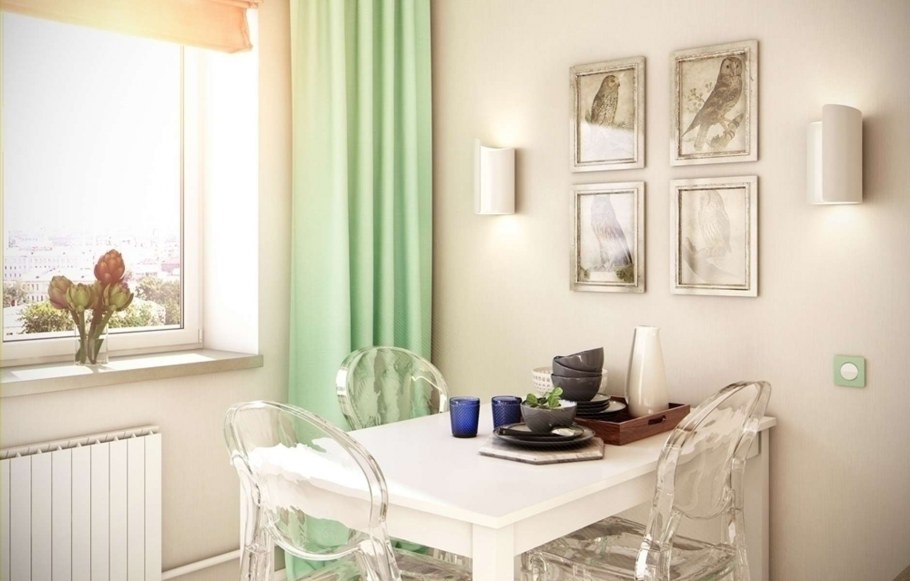 Кухня в оливковых тонах