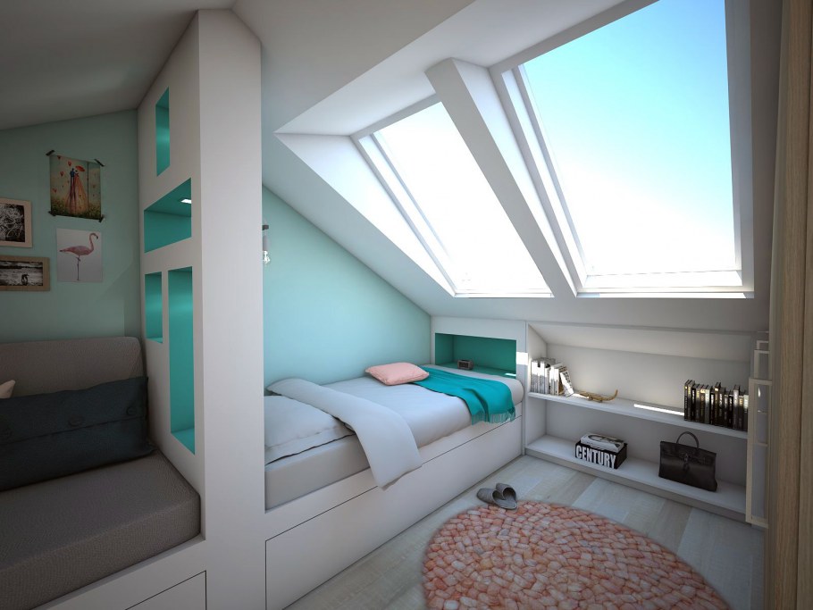 Детская на мансарде