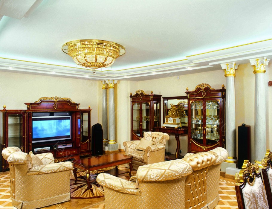 Элитные гостиные в классическом стиле