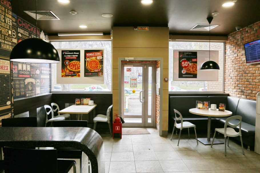 Интерьер пиццерии в стиле Минимализм