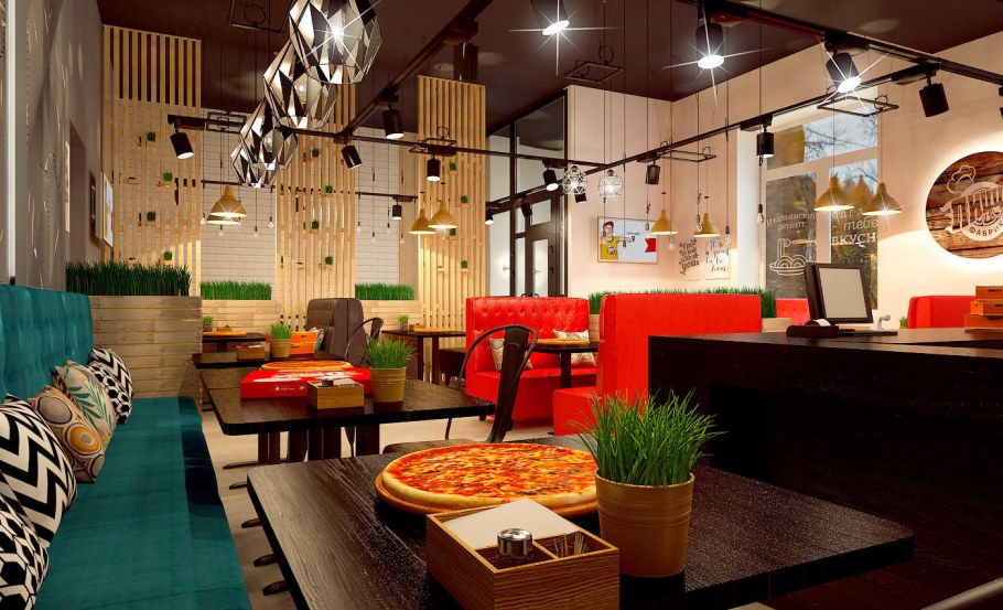 Размер пиццы в пиццерии