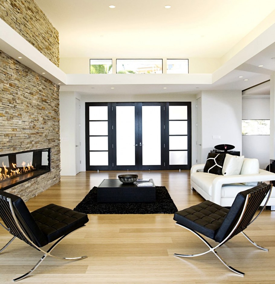 Интерьер просторной гостиной