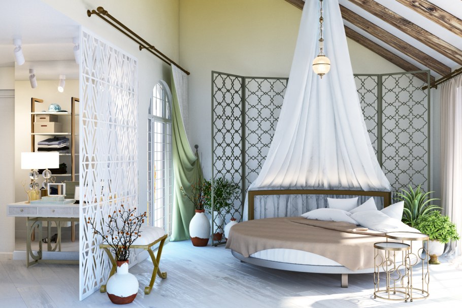 Балдахины для кровати в спальню