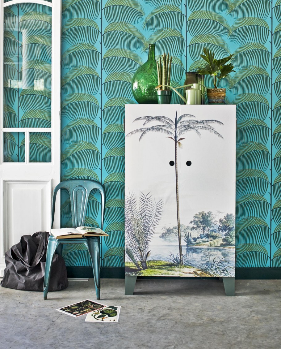 Декор шкафов в тропическом стиле