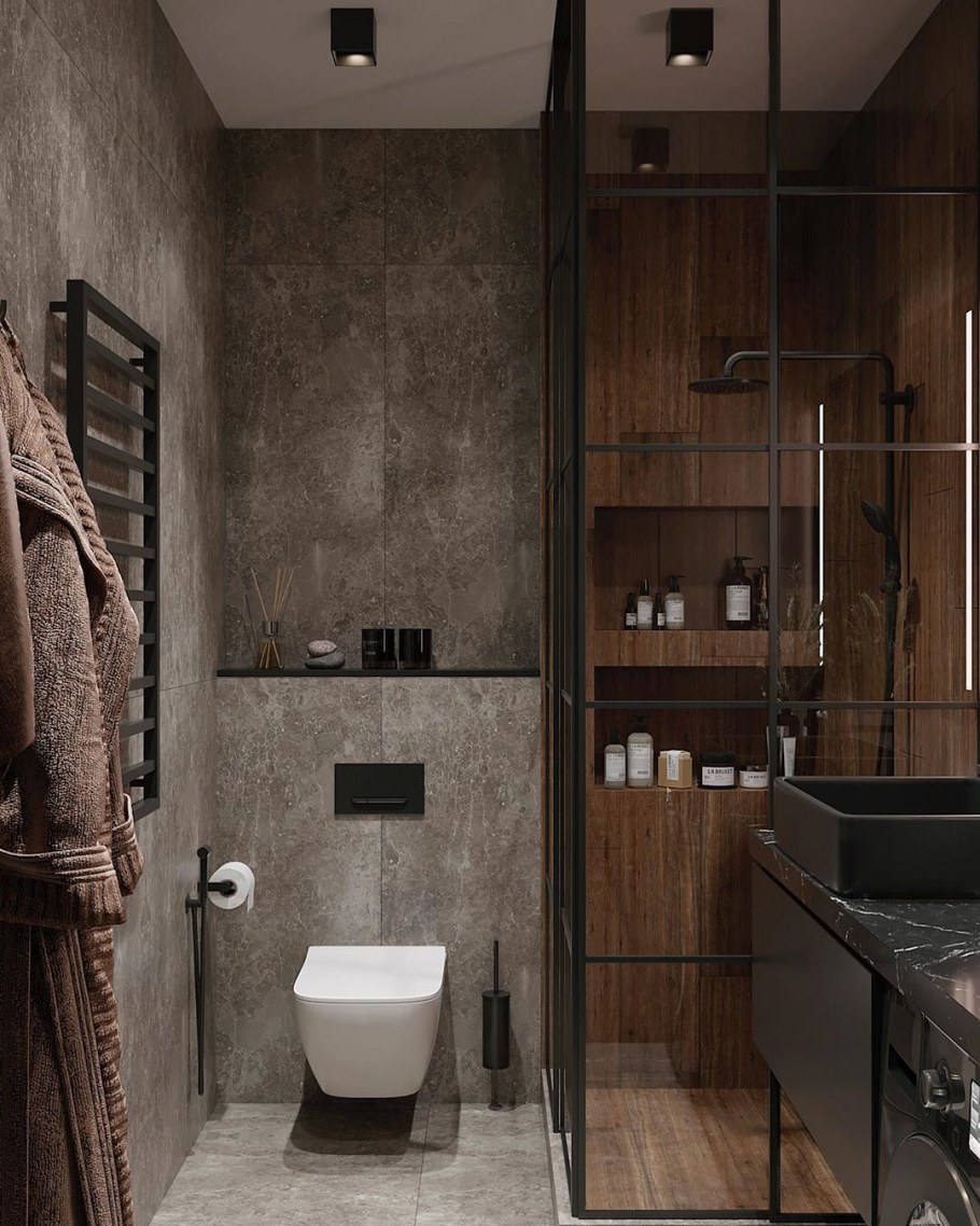 Ванна в стиле брутализм