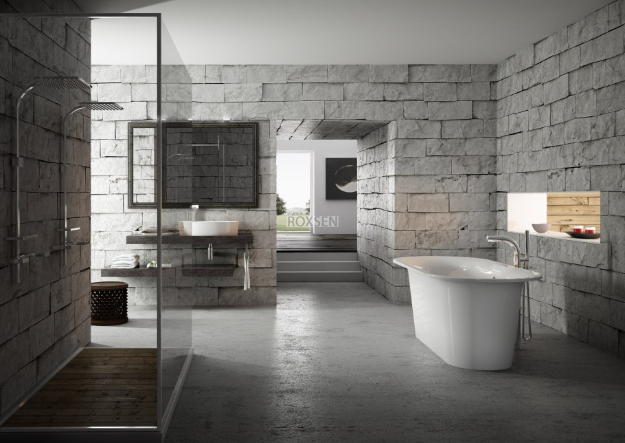 Ванна мрамор лофт