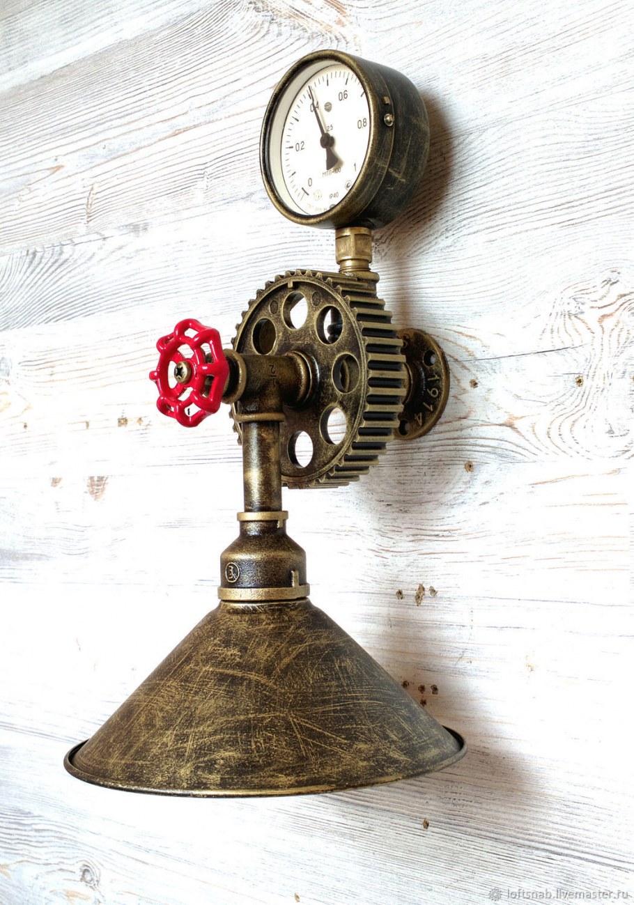 Настенный бра Loft стимпанк
