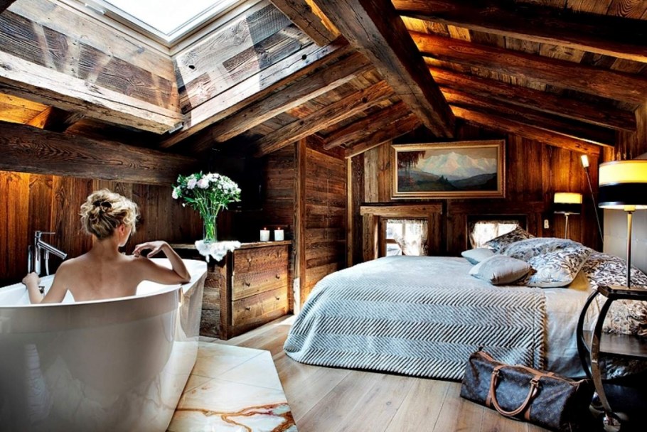 Спальня Шале мансарда