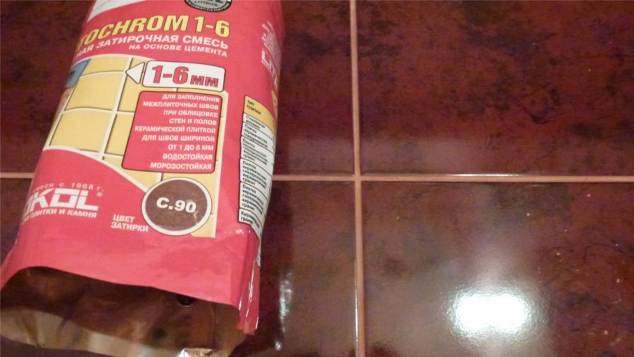 Цементная затирка для плитки