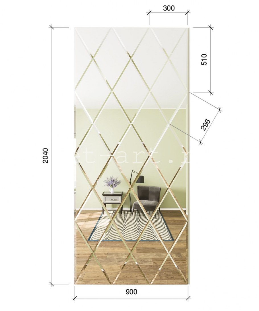 ДСТ зеркальная плитка