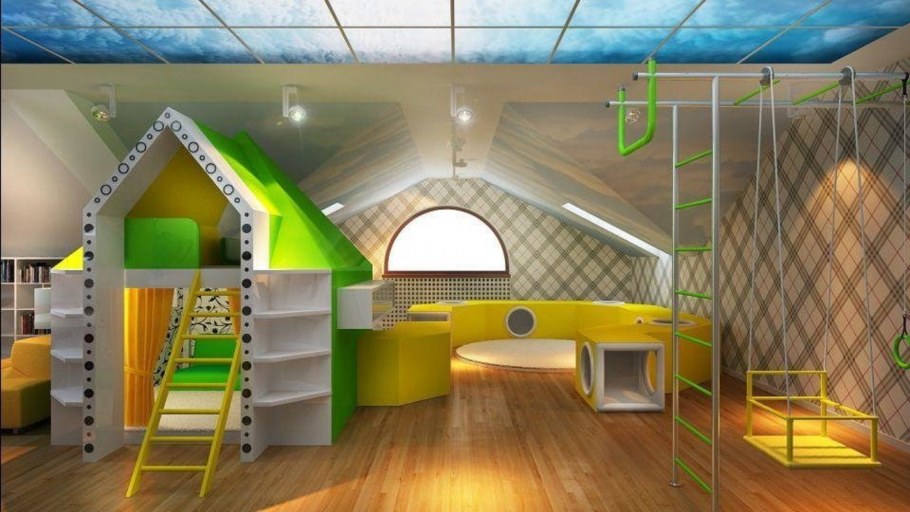 Интерьер игровой комнаты для детей
