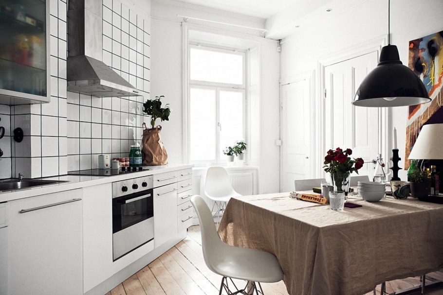 Советская плитка в современном интерьере кухни