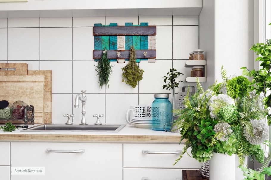 Отделка ванны в скандинавском стиле