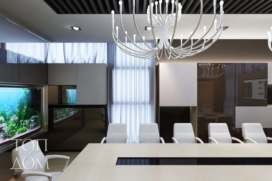 Интерьер конференц зала в офисе