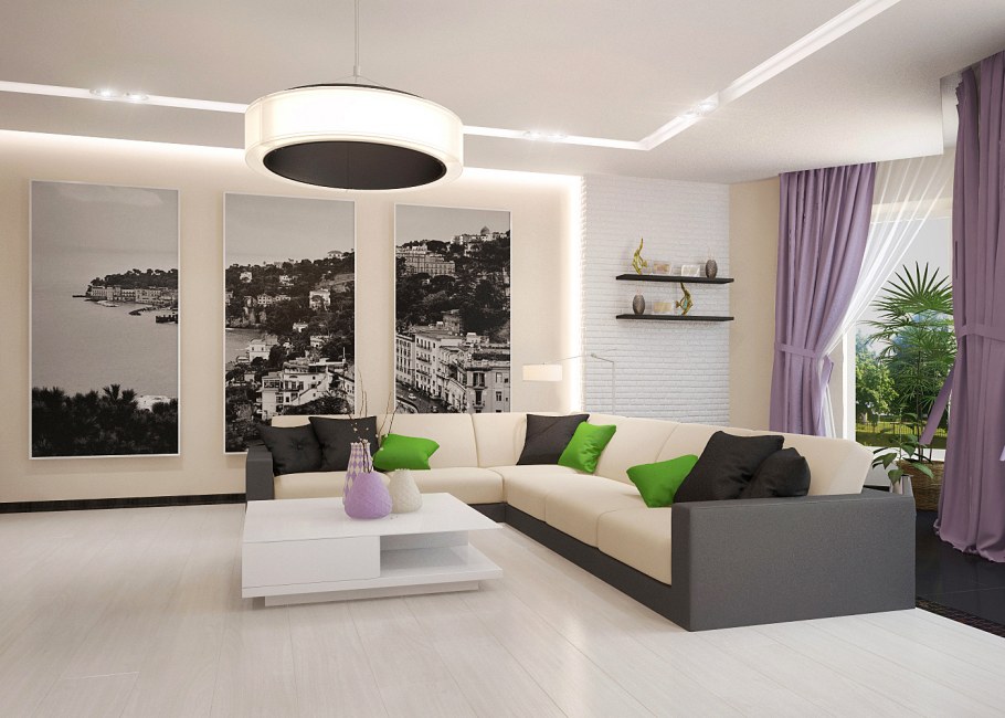 Спальня в стиле эколофт