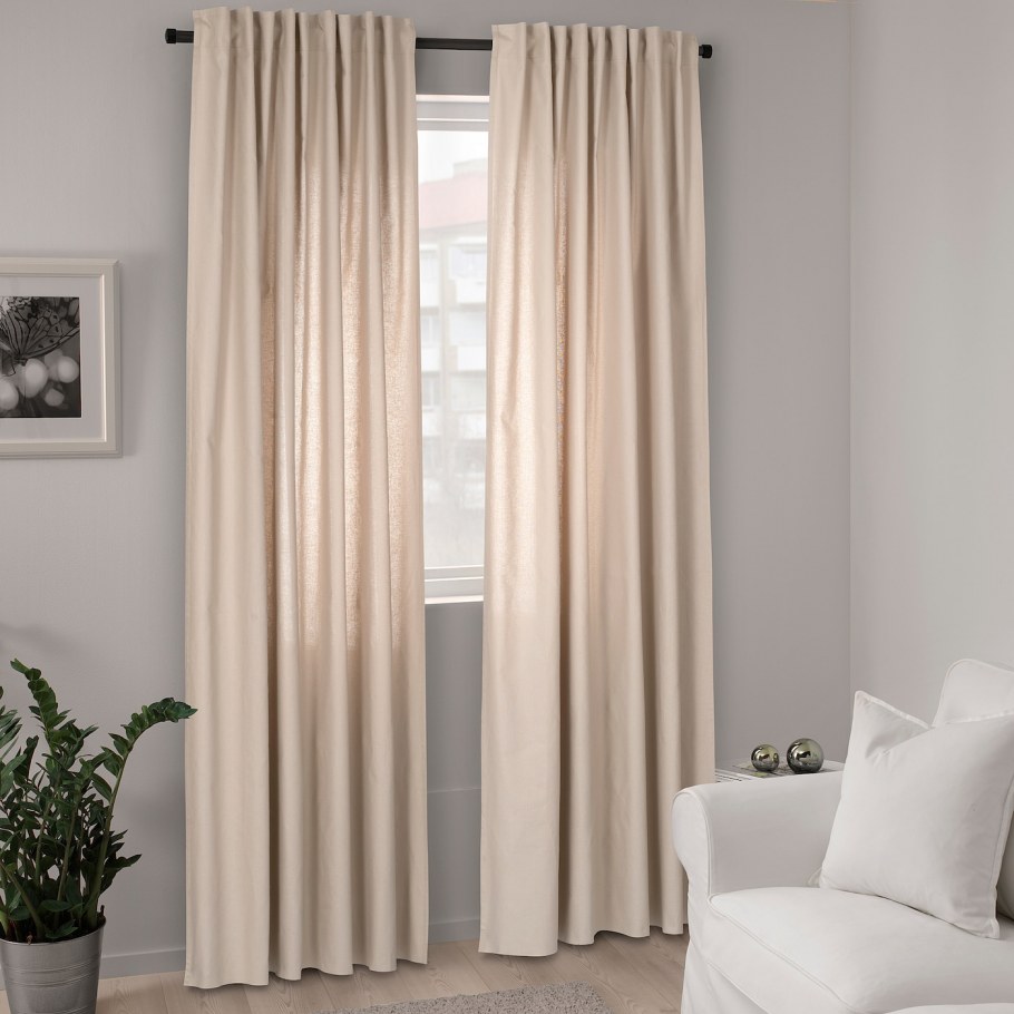 Sylviann Сильвиан гардины, 2 шт., естественный