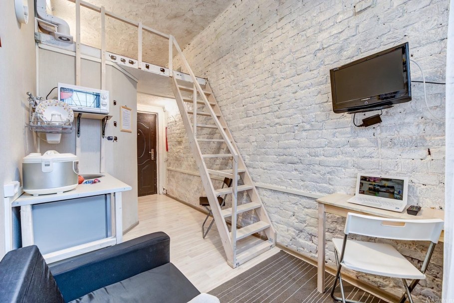 Двухуровневая студия 24м2