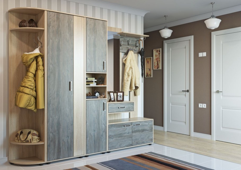 Прихожая для узкого коридора