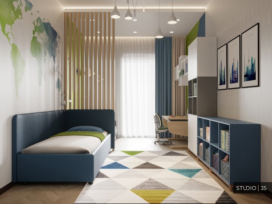 Дизайнерская комната для мальчика
