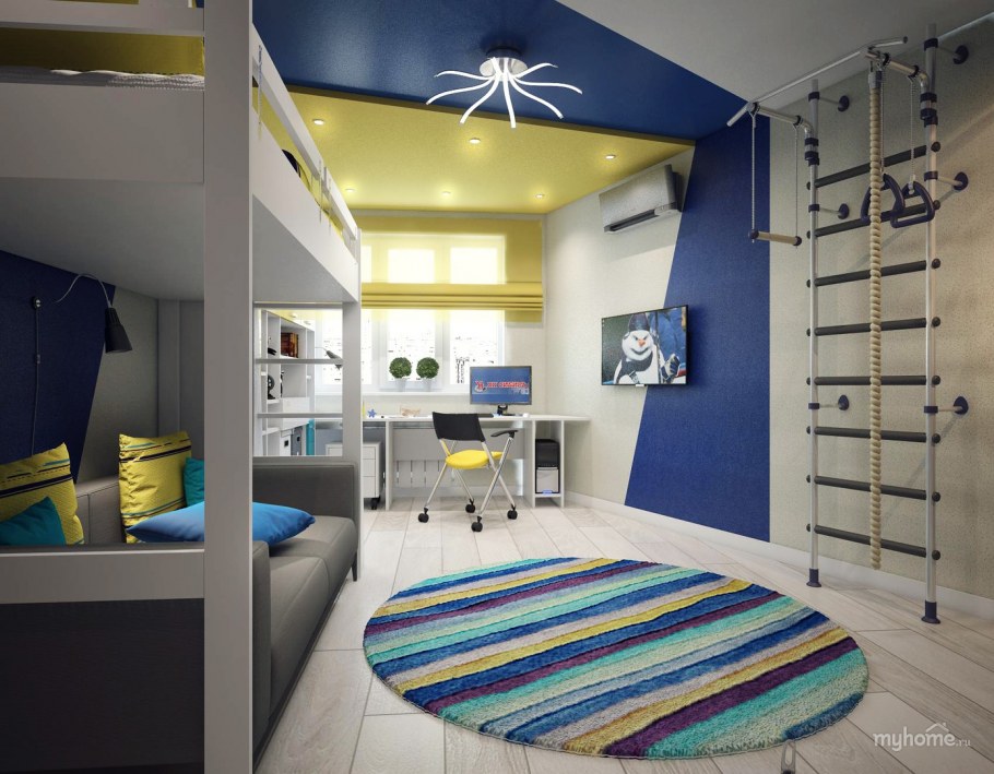 Детская комната для двух мальчишек