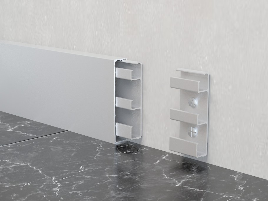 Алюминиевый плинтус Fezard Alp-80