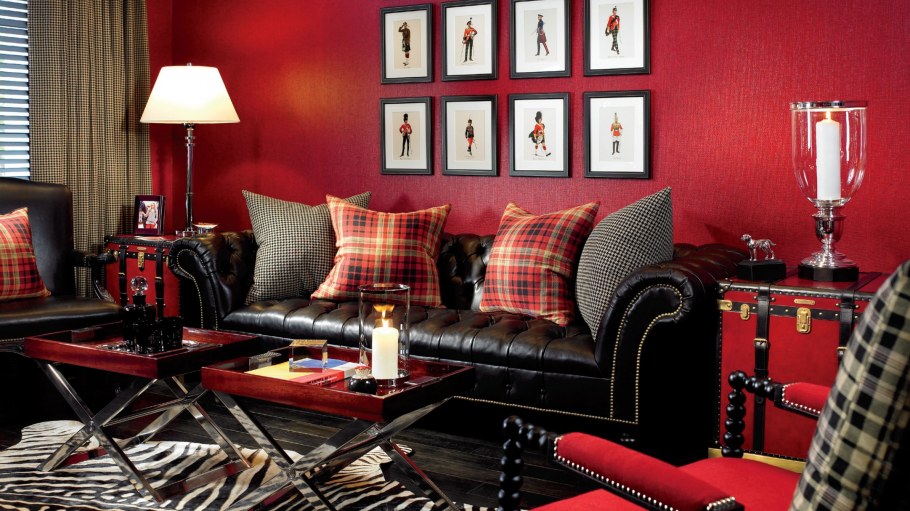Красный интерьер