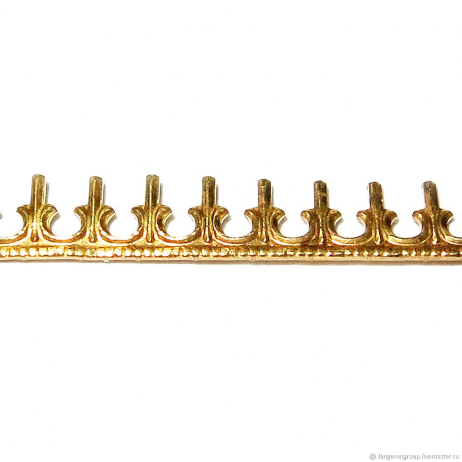 Сеттинг ленточный декоративный латунь