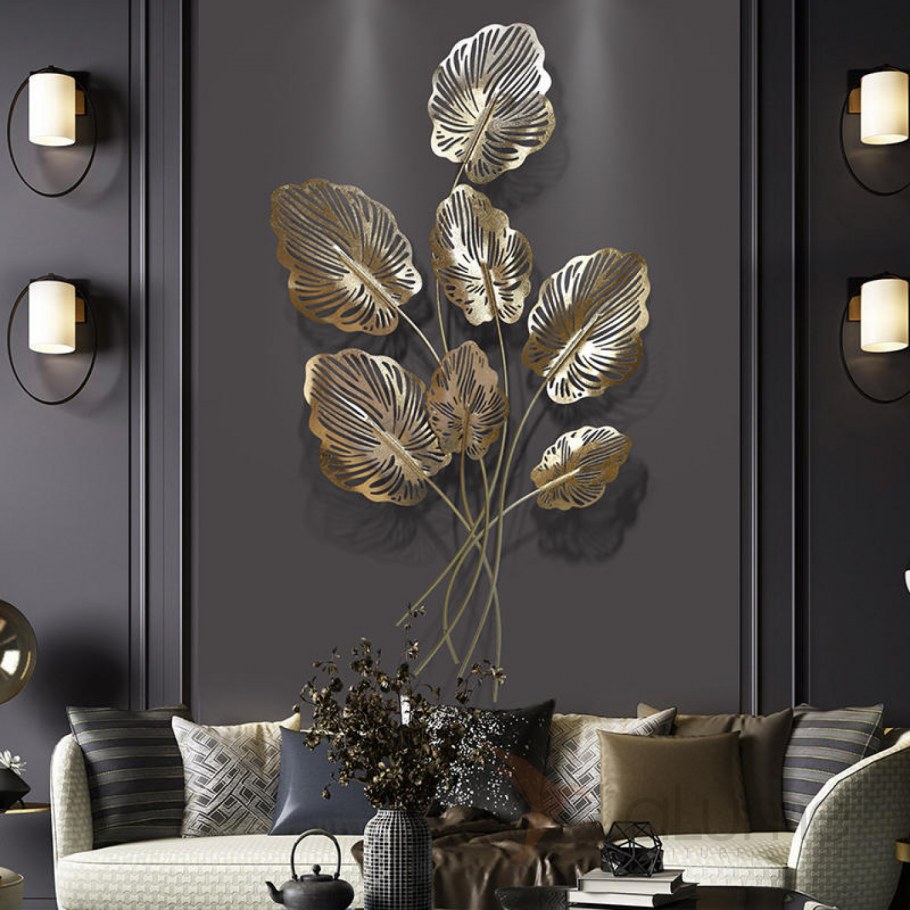 Дизайнерский настенный декор серебро