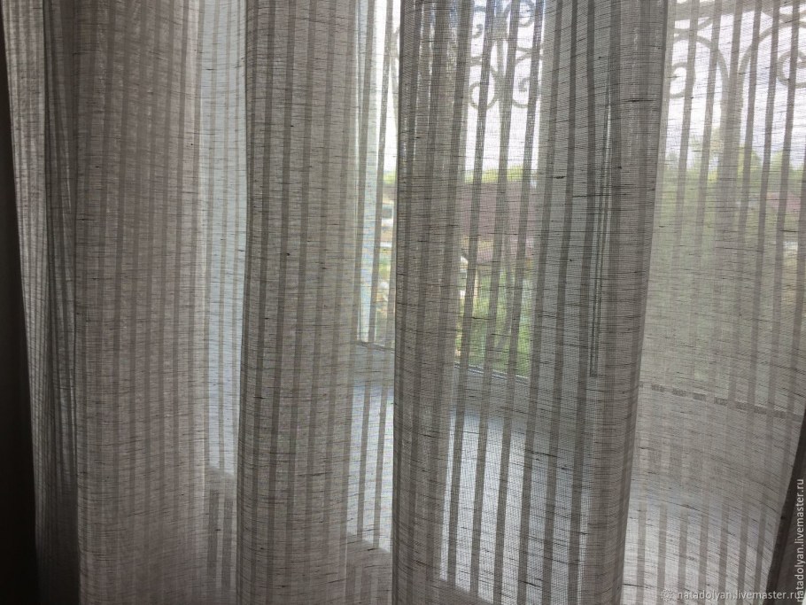 Тюль в полоску