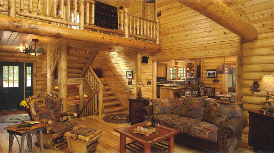 Деревянный интерьер под старину