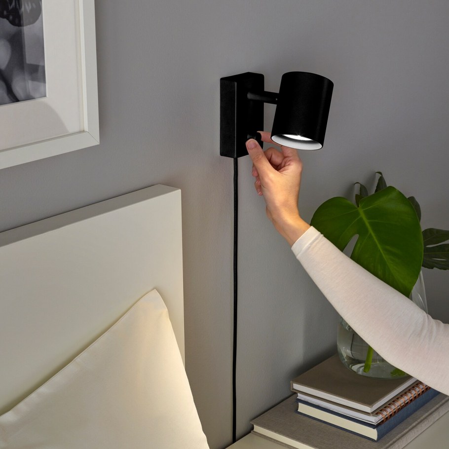 НИМОНЕ бра/лампа для чтения, антрацит