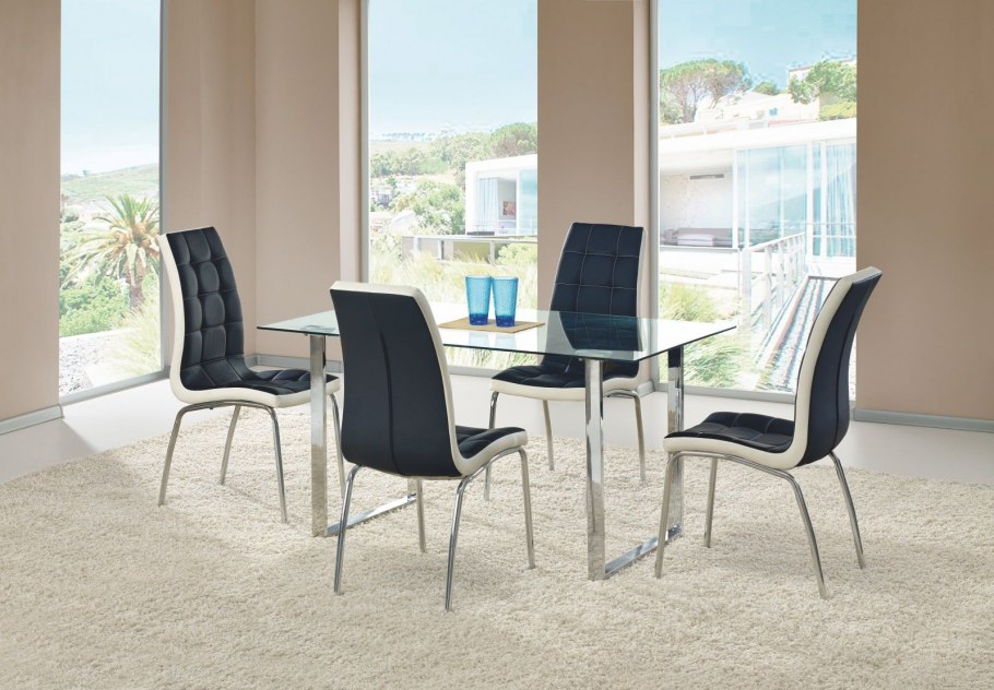 Стул Halmar k186 черный/белый