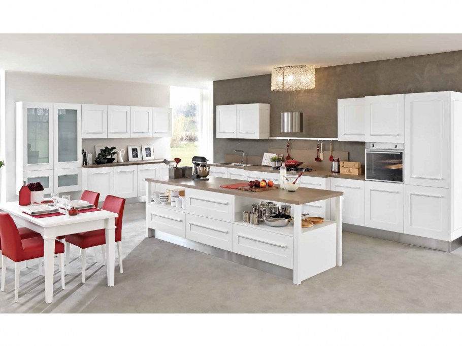 Модные белые кухни