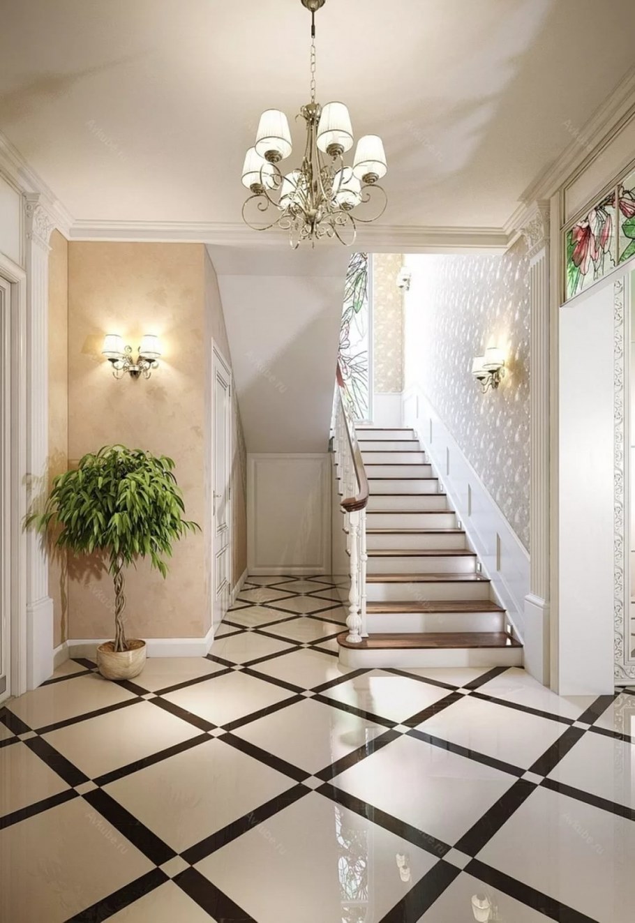 Лестница Холл прихожая