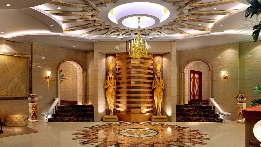 Древнеиндийский дворец интерьер