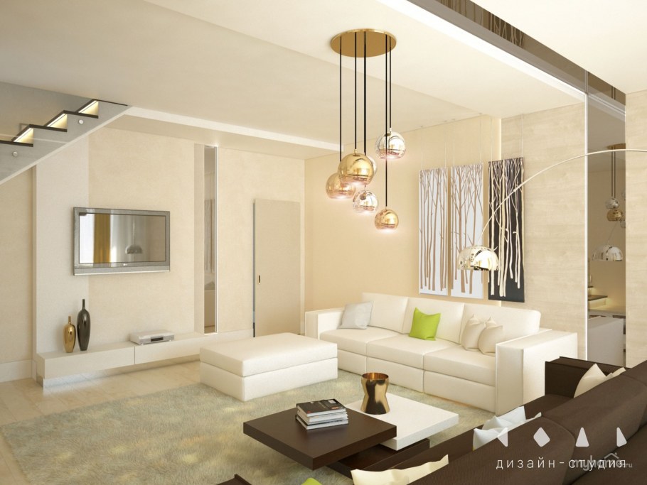 Таунхаус визуализация интерьер