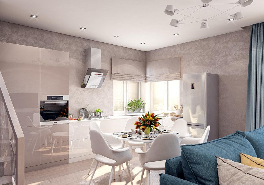 Дуплекс дизайн интерьера