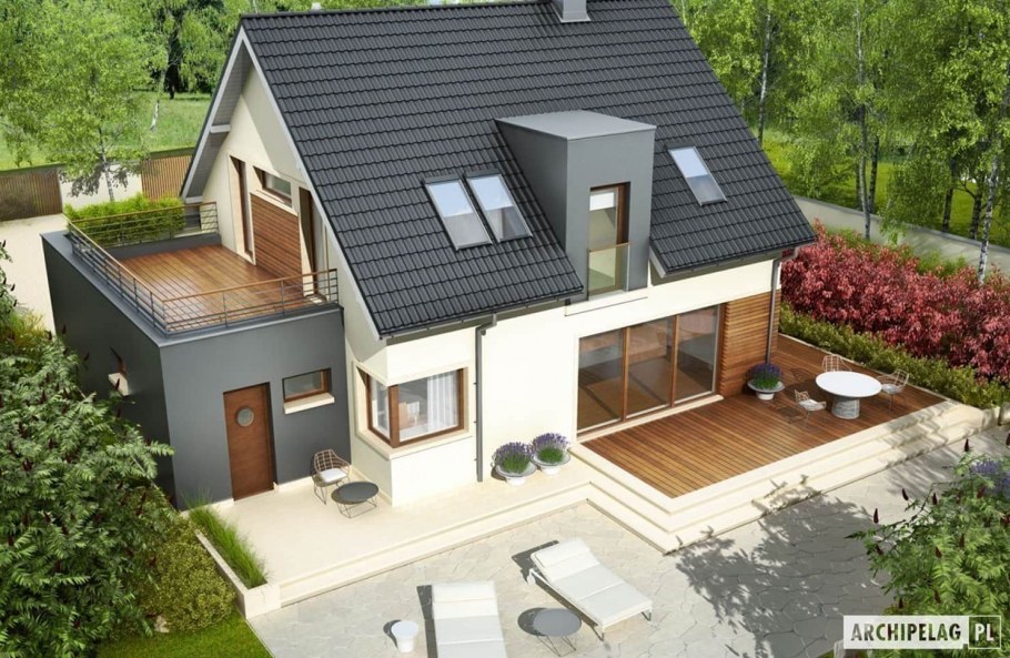 Дом с мансардой