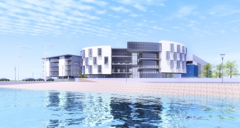 Гараж для лодки на воде