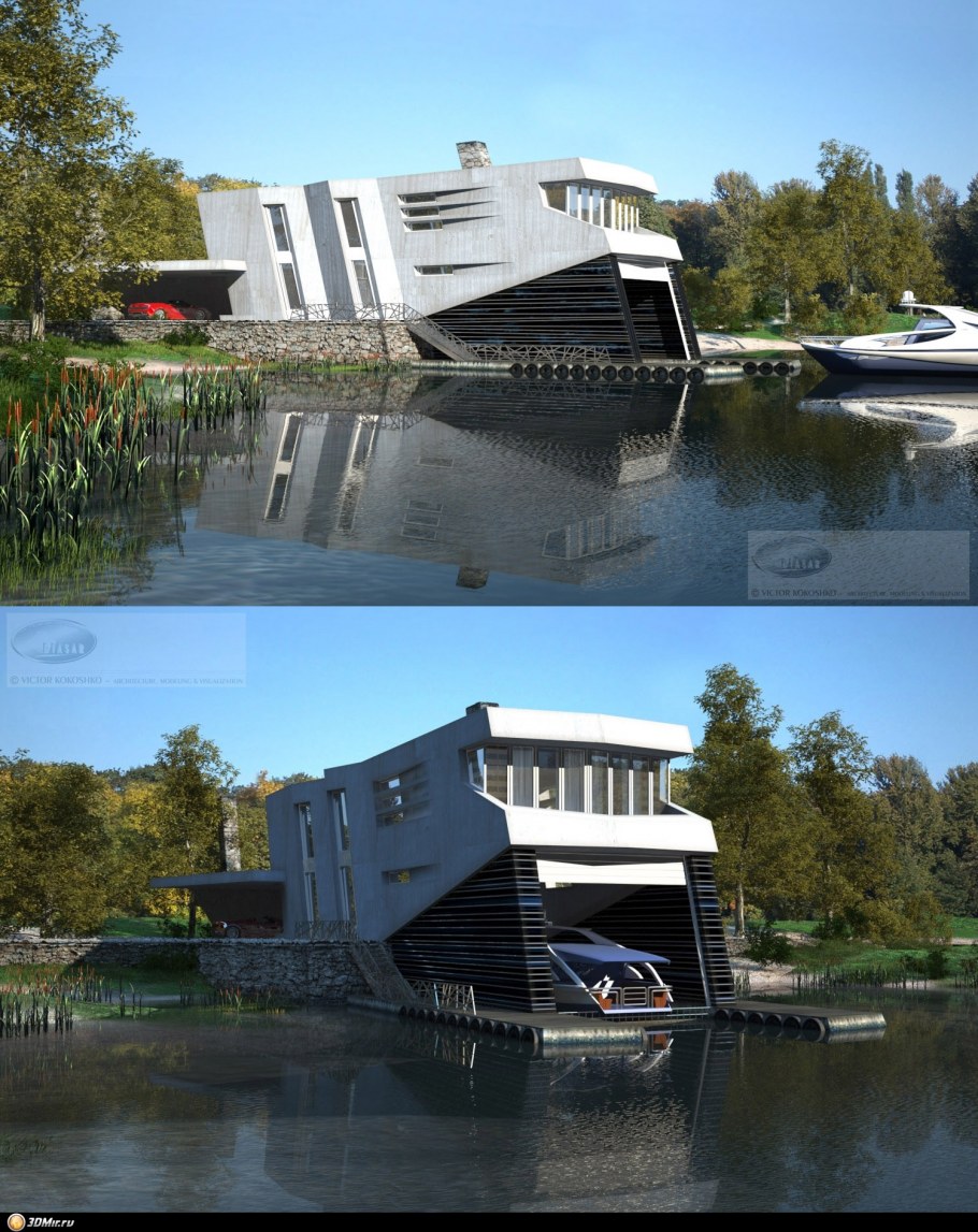 Жилой дом с эллингом