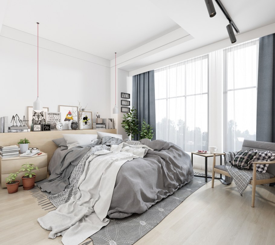 Сканди спальня икеа