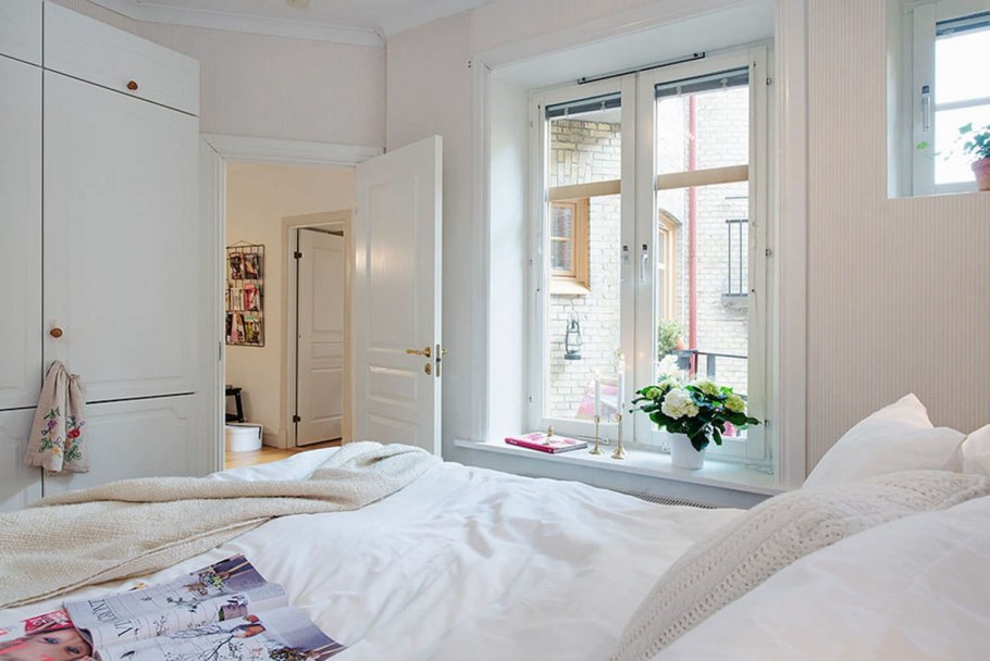 Спальня в стиле Швеции