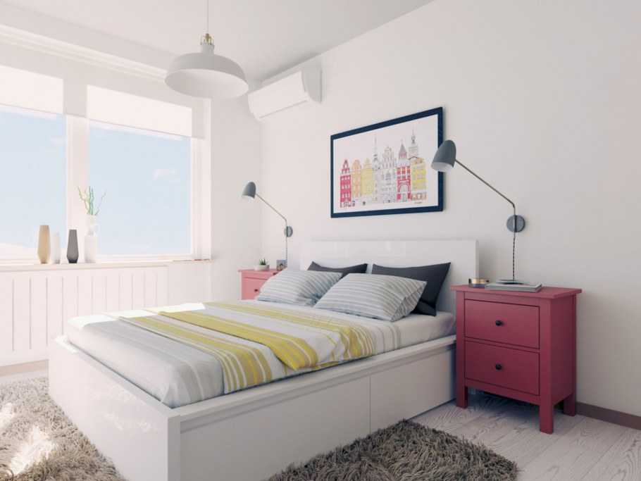 Маленькая спальня в скандинавском стиле